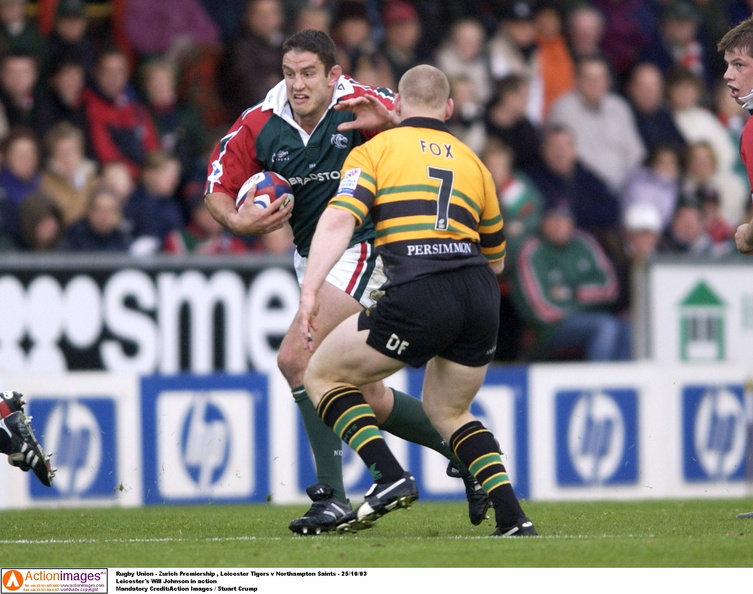 Will Johnson Leicester Tigers Northampton 3 25 10 2003